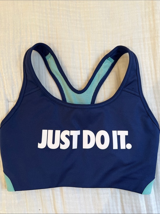 Nike Other - Nike sports bra Navy and Mint Racerback